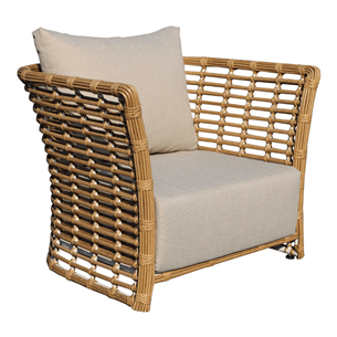 "Валенсия" кресло из искусственного ротанга, цвет соломенный