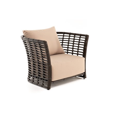 "Валенсия" кресло из искусственного ротанга, цвет бронзовый