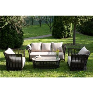 "Валенсия" лаунж-зона из искусственного ротанга, цвет бронзовый