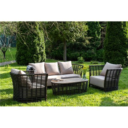 "Валенсия" лаунж-зона из искусственного ротанга, цвет бронзовый