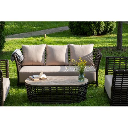 "Валенсия" лаунж-зона из искусственного ротанга, цвет бронзовый