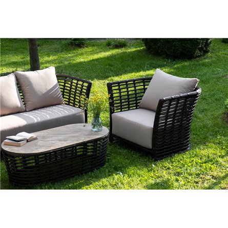 "Валенсия" лаунж-зона из искусственного ротанга, цвет бронзовый