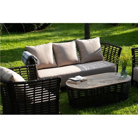"Валенсия" лаунж-зона из искусственного ротанга, цвет бронзовый
