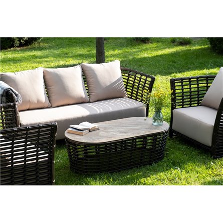 "Валенсия" лаунж-зона из искусственного ротанга, цвет бронзовый