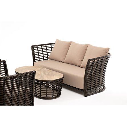 "Валенсия" лаунж-зона из искусственного ротанга, цвет бронзовый