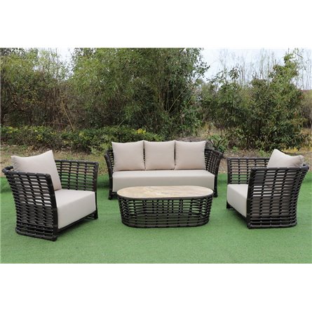 "Валенсия" лаунж-зона из искусственного ротанга, цвет бронзовый