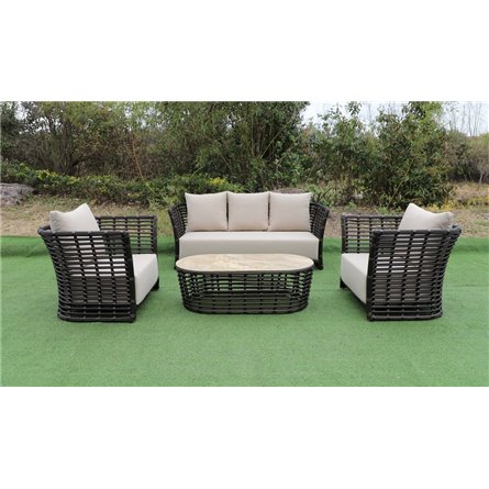 "Валенсия" лаунж-зона из искусственного ротанга, цвет бронзовый