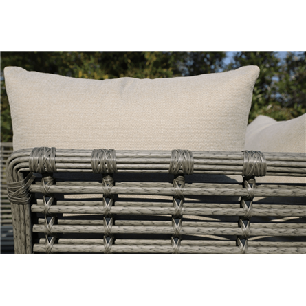 "Валенсия" лаунж-зона из искусственного ротанга, цвет серый