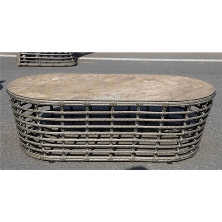 "Валенсия" лаунж-зона из искусственного ротанга, цвет серый