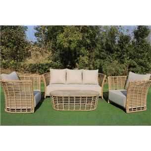 "Валенсия" лаунж-зона из искусственного ротанга, цвет соломенный