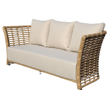 "Валенсия" лаунж-зона из искусственного ротанга, цвет соломенный