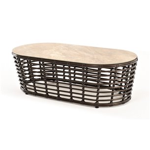 "Валенсия" журнальный столик из искусственного ротанга, цвет бронзовый