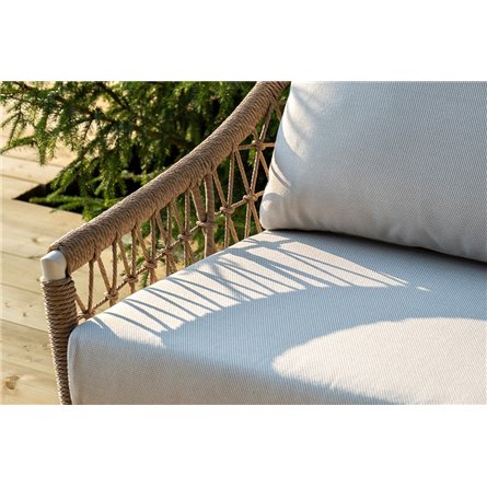 "Венеция" лаунж-зона из искусственного ротанга, цвет соломенный