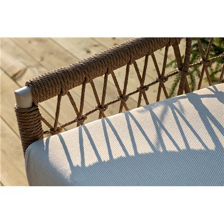 "Венеция" лаунж-зона из искусственного ротанга, цвет соломенный