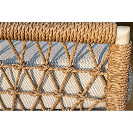 "Венеция" лаунж-зона из искусственного ротанга, цвет соломенный