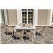 "Венето" обеденная группа на 6 персон со стульями "Милан", каркас белый, роуп бежевый "Венето" обеденная группа на 6 персон со стульями "Милан", каркас белый, роуп бежевый