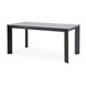 "Венето" обеденный стол из HPL 140х80см, цвет "серый гранит", каркас черный
