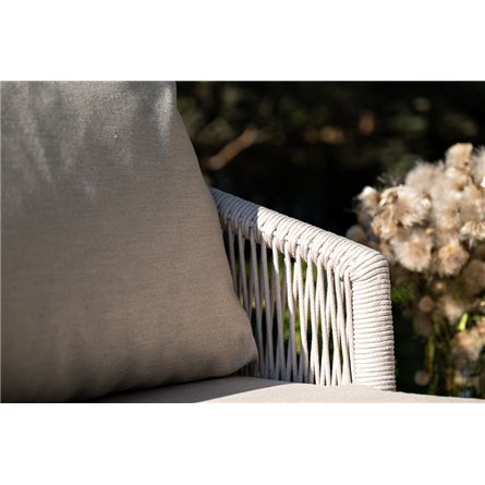 "Багамы" лаунж-зона 5-местная плетеная из роупа (веревки), каркас алюминиевый бежево-серый, роуп серо-коричневый