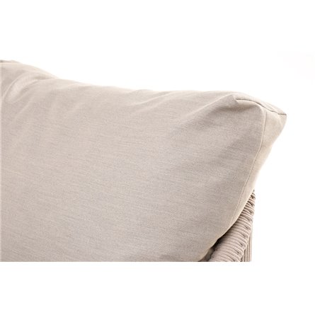 "Багамы" лаунж-зона 5-местная плетеная из роупа (веревки), каркас алюминиевый бежево-серый, роуп серо-коричневый