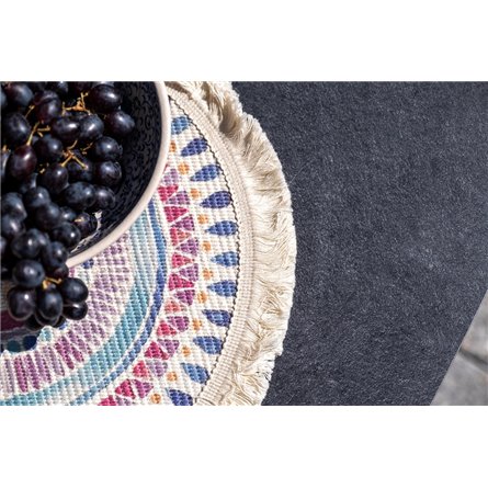 "Лугано" лаунж-зона 5-местная плетеная из роупа (веревки), каркас алюминиевый темно-серый, роуп темно-серый