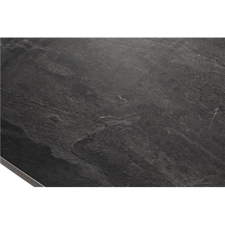 "Верона" журнальный стол из HPL 120х65, H40, каркас черный муар, цвет столешницы "серый гранит"