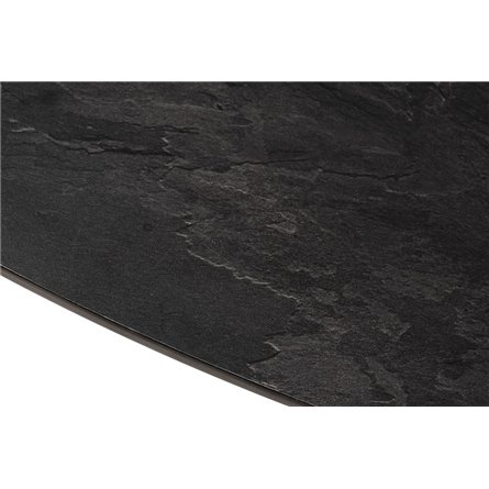 "Верона" журнальный столик из HPL 70х50, H40, каркас черный муар, цвет столешницы "серый гранит"