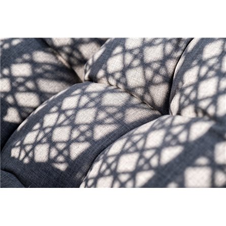 "Виши" подвесное кресло-кокон из искусственного ротанга, цвет коричневый с серо-коричневой подушкой