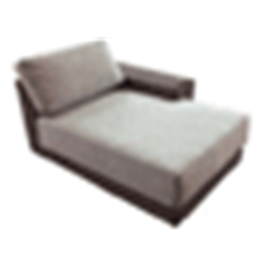 "Капри" кушетка из искусственного ротанга, цвет коричневый