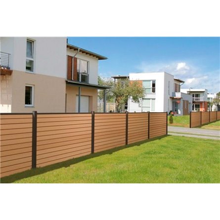 Глухой забор из шпунтованной доски ДПК Hilst 2х2м