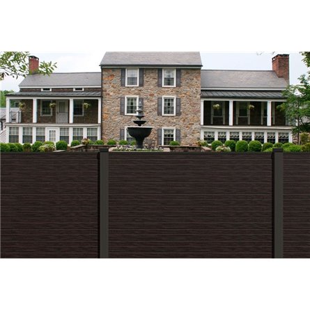 Глухой забор из шпунтованной доски ДПК Hilst 2х2м