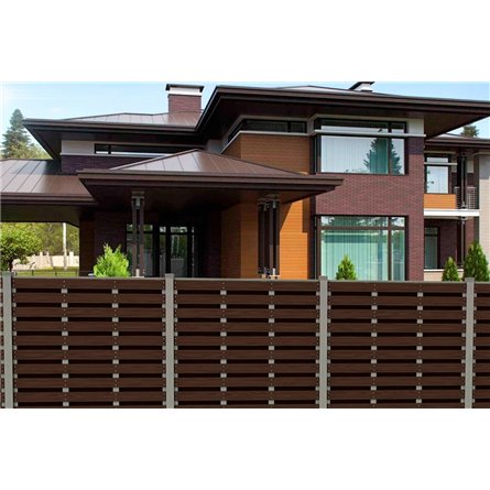 Горизонтальный вентилируемый забор Hilst 2х2м