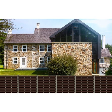 Горизонтальный вентилируемый забор Hilst 2х2м