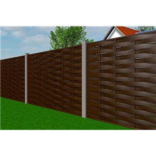 Забор "Плетенка" из ДПК Hilst 2х2