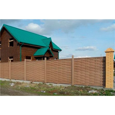 Забор "Плетенка" из ДПК Hilst 2х2