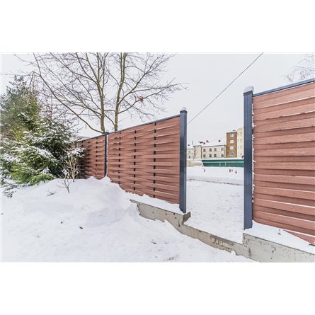 Забор "Плетенка" из ДПК Hilst 2х2