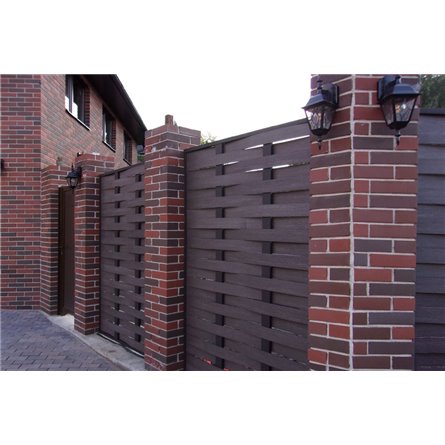 Забор "Плетенка" из ДПК Hilst 2х2