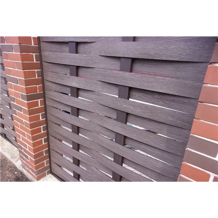 Забор "Плетенка" из ДПК Hilst 2х2