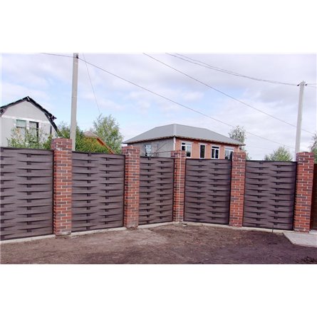 Забор "Плетенка" из ДПК Hilst 2х2