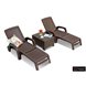 Шезлонг B:rattan MIAMI складной, коричневый (дисконт) Шезлонг B:rattan MIAMI складной, коричневый (дисконт)
