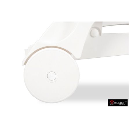 Шезлонг B:rattan MIAMI складной, белый (дисконт)