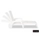 Шезлонг B:rattan MIAMI складной, белый (дисконт)