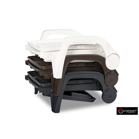 Шезлонг B:rattan MIAMI складной, белый (дисконт)