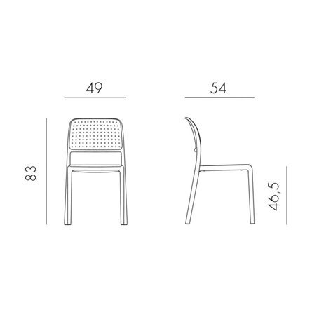 Стул Bora Bistrot, агава