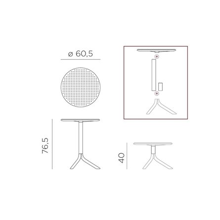 Стол Nardi Step, агава