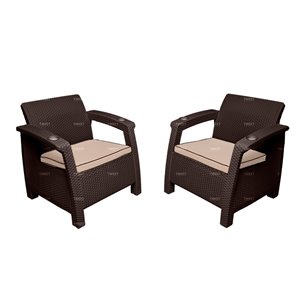 Комплект на балкон TWEET Balcony Set, цвет: венге