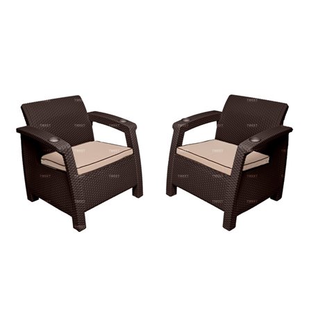 Комплект на балкон TWEET Balcony Set, цвет: венге