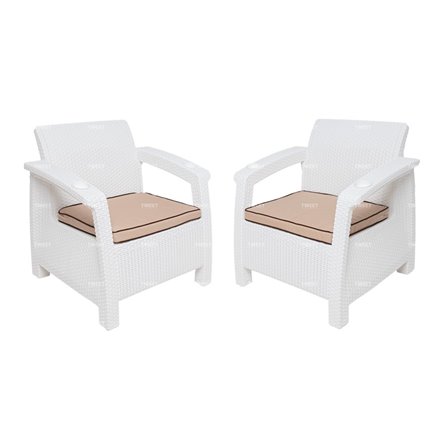 Комплект кресел TWEET Double Seat, цвет: белый