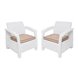 Комплект кресел TWEET Double Seat, цвет: белый