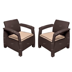 Комплект кресел TWEET Double Seat, цвет: венге