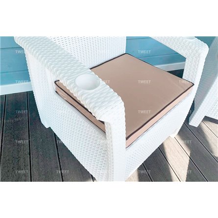 Комплект уличной мебели TWEET Terrace Set, белый